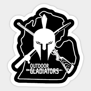 Outdoor Gladiators White Logo Sticker